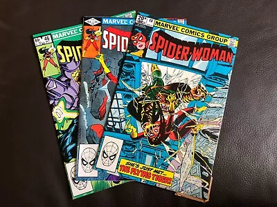Buy Marvel Comics Spider-Woman #40,44 & 46 1981/82 (3 Comic Bundle/job Lot) • 7£