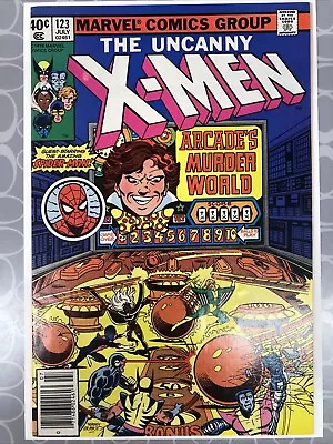 Buy Marvel Comic Group THE UNCANNY X-MEN #123 (1979) Spider-Man App • 39.52£