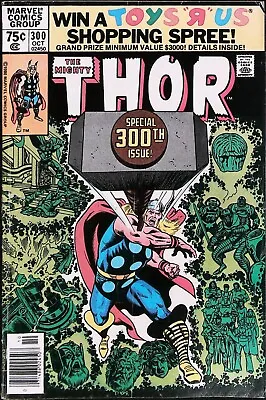 Buy Mighty Thor #300 Vol 1 (1980) KEY *1st App Of The Young Gods * - VF- • 11.87£