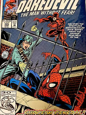 Buy Daredevil #305 • KEY 1st Marvel Appearance Of Terror! (Marvel 1992) VF • 6.40£