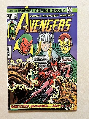 Buy The Avengers #128 (Oct 1974), Marvel.  Scarlet Witch Challenging Necrodamus • 19.18£