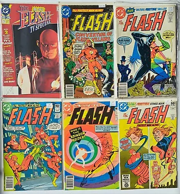 Buy The Flash DC Comic Lot Of 6: The Flash Vol 1. 254 282 286 296 299 & TV Special  • 27.98£