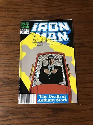 Buy Iron Man #284 Newsstand  Death Of Tony Stark 1st Rhodey In War Machine Armor VF • 4.01£