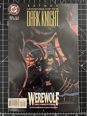 Buy 🔥🌚🦇 Batman Legends Of The Dark Knight #73 1995 DC Comics Werewolf Part 3 • 4.75£