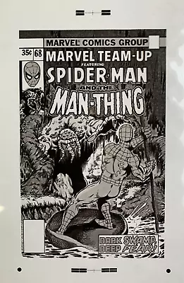 Buy Production Art MARVEL TEAM-UP #68 Cover, JOHN BYRNE Art, 11x17, Spider-Man • 99.62£