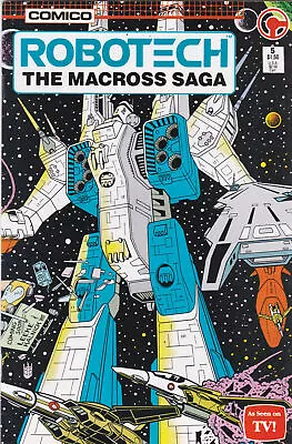 Buy Robotech: The Macross Saga #5 (1985-1989) Comico, High Grade • 3.40£