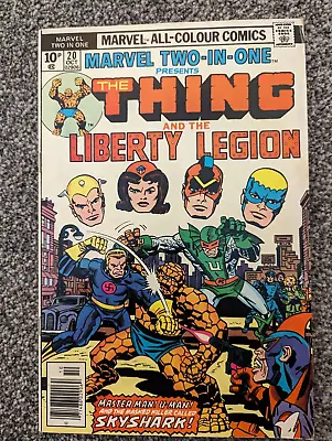 Buy Marvel Two In One 20. 1976. The Thing, The Liberty Legion, Master Man • 2.49£