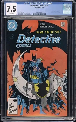 Buy Batman Detective Comics #576 CGC 7.5 VF- Year 2|McFarlane Art 1987 DC Comics 9.8 • 39.57£