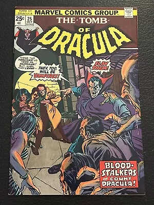 Buy 1974 Marvel Comic TOMB OF DRACULA #25 1st App. HANNIBAL KING! High Grade VF+/NM! • 119.92£