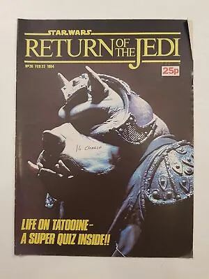 Buy Star Wars Return Of The Jedi Comic Marvel Issue 36 22nd February 1984 • 6.99£
