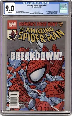 Buy Amazing Spider-Man #565 CGC 9.0 Newsstand Variant 1st Ana Kravinoff • 138.35£