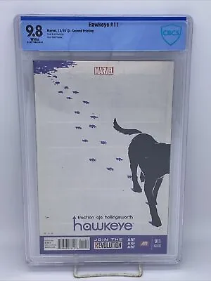Buy RARE Hawkeye #11 2nd Second Print 9.8 Cbcs Lucky The Pizza Dog 1st Solo Disney+ • 316.24£