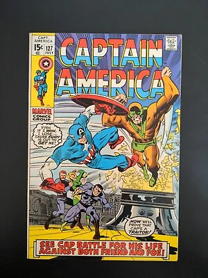 Buy CAPTAIN AMERICA #127 - NM OWP - NICK FURY - Gene Colon Cover - Marvel 1970 • 59.13£