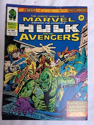 Buy Mighty World Of MARVEL - INCREDIBLE HULK -  No 205 - Date 01/09/1976 - Free Post • 3.50£