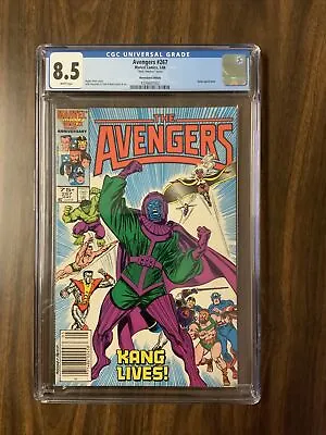 Buy Avengers #267 Newsstand  CGC 8.5 WHITE PAGES 1st Council Of Kangs MCU • 117.80£