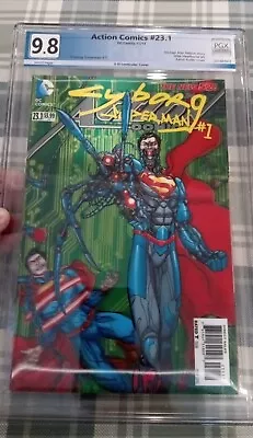 Buy 9.8 Action Comics #23.1 GRADE 9.8 PGX 2013 Cyborg Superman #1 3-D Lenticular • 36.18£