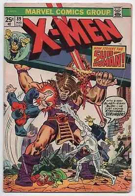 Buy Uncanny X-Men 89 Marvel 1974 VG 41 Sub-Human Frank Giacoia Roy Thomas • 31.86£