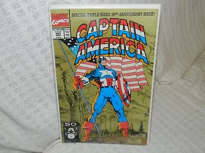 Buy 1991 Marvel Comics Captain America #383 Comic Book Jim Lee Cover • 3.99£