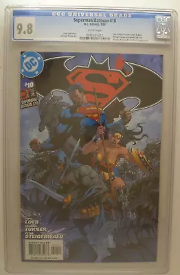 Buy Superman/batman #10 Cgc 9.8 Jim Lee Cover Variant • 115£