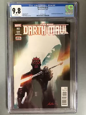 Buy Darth Maul # 2 CGC 9.8 White Marvel 2017 1st Appearance Of Cad Bane 4110554021 • 85.36£