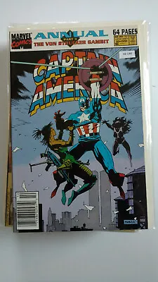 Buy Captain America 10 Marvel Comics Annual 1991 High Grade Comic K6-144 • 7.94£