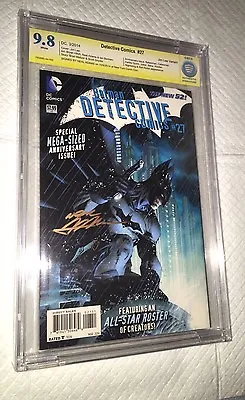 Buy Detective Comics #27 Jim Lee 1:100 Variant Cbcs 9.8 Ss Signed By Neal Adams • 396.49£