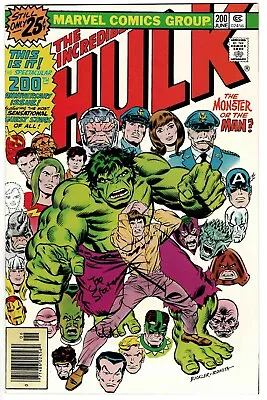 Buy Incredible Hulk #200 GD MVS Cut Out Signed W/COA Joe Staton 1976 Marvel Comics • 37.41£