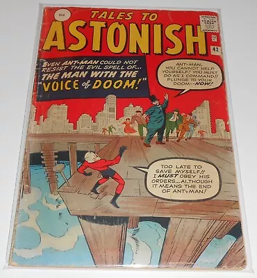 Buy TALES TO ASTONISH No.42 Marvel 1963 ANT-MAN Jack Kirby Steve Ditko Pence Variant • 40£