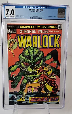 Buy Marvel Comics Strange Tales #180 CGC 7.0 Adam Warlock First Gamora • 103.93£