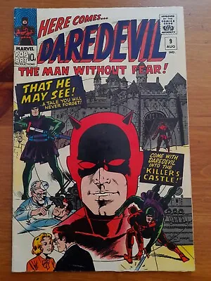 Buy Daredevil #9 Aug 1965 VGC/FINE 5.0 Cover Art By Wally Wood • 74.99£