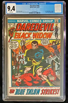 Buy 1972 Marvel Daredevil #92 CGC 9.4 White Pages • 165.24£