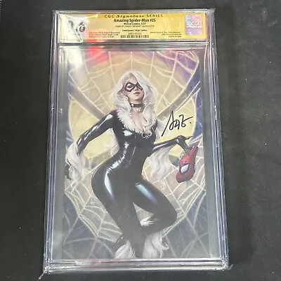 Buy Amazing Spiderman #25 CGC SS 9.6 Signed By Artgerm ComicXposure Virgin Variant • 118.74£
