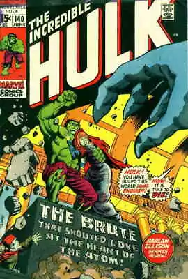 Buy Incredible Hulk, The #140 VG; Marvel | Low Grade - Harlan Ellison - We Combine S • 25.41£