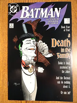 Buy Batman #428 Starlin Key Joker Cover VF+ Robin Death Family Detective 1st Pr DC • 18.99£