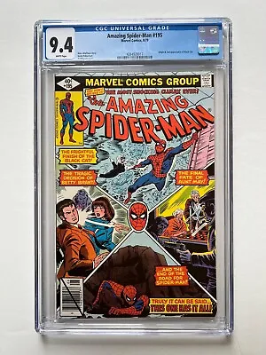 Buy AMAZING SPIDER-MAN # 195💥CGC 9.4💥2nd App. Black Cat, No Newton Rings/Scratches • 96.51£