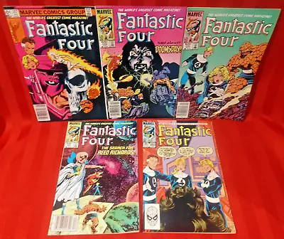 Buy Lot Of 5 Vintage Fantastic Four Comic Books #257,259,260,261,265 (1983-84) G/VG! • 12.25£