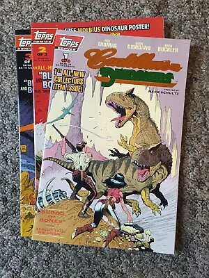 Buy Topps Comics- Cadillacs And Dinosaurs Issues Blood & Bones  1-3 Set  • 11£