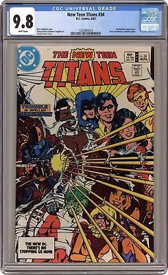 Buy New Teen Titans #34 CGC 9.8 1983 1252995012 • 91.94£