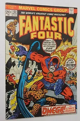 Buy FANTASTIC FOUR #132 - With Inhumans Vs. Omega - Marvel 1973 FN/VF Vintage Comic • 13.03£