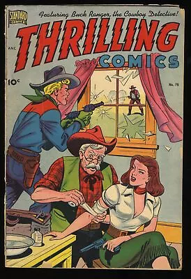 Buy Thrilling Comics #78 GD 2.0 Cover Art By Alex Schomburg!!! 1950 • 54.55£