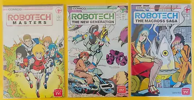 Buy Robotech Comic Book Lot X3 | Masters #1 New Generation #1 Macross Saga #4 | F-VF • 3.95£