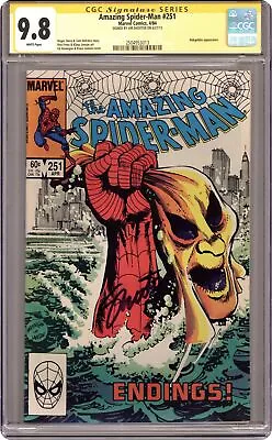 Buy Amazing Spider-Man #251 CGC 9.8 SS Jim Shooter 1984 2504953013 • 276.71£