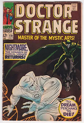 Buy Doctor Strange #170 Very Good Plus 4.5 Nightmare Ancient One Dan Adkins Art 1968 • 19.71£