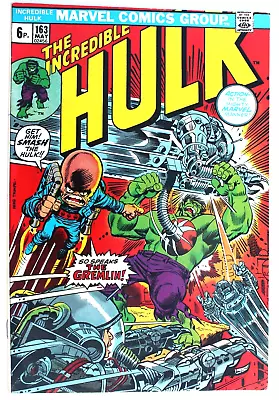 Buy Incredible HULK (vs The GREMIN) 163 A Vfn+ 1973 Bronze Age Marvel + 1 FREE COMIC • 10£