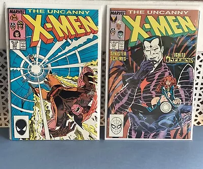 Buy Uncanny X-Men 221 And 239 Mr Sinister 1st Appearance And 1st Cover Vf • 59.98£