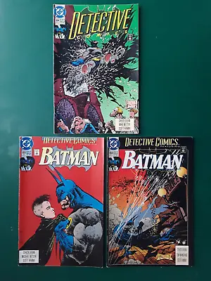 Buy Detective Comics 654, 655, 656 ( 1sr App The General ) 1993 • 5£