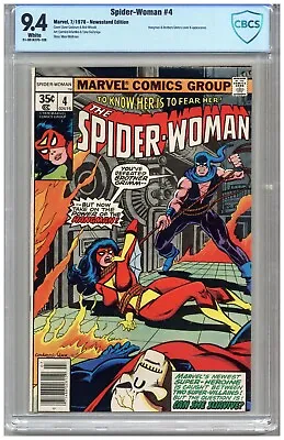 Buy Spider-Woman  # 4  CBCS   9.4  NM   White Pgs  7/78  Newsstand Edition  Hangman  • 67.02£