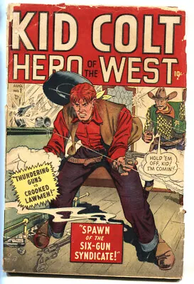 Buy Kid Colt Outlaw #1 1948- Marvel Comics Western Golden Age Rare! • 1,109.64£