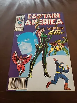Buy Captain America #342 FN/VF 1st Full Appearance Coachwhip Newsstand Marvel 1988 • 12.06£