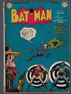 Buy BATMAN DC COMICS 51 1949 VG-3.5 Penguin  Story & Cover Justice League • 549.99£